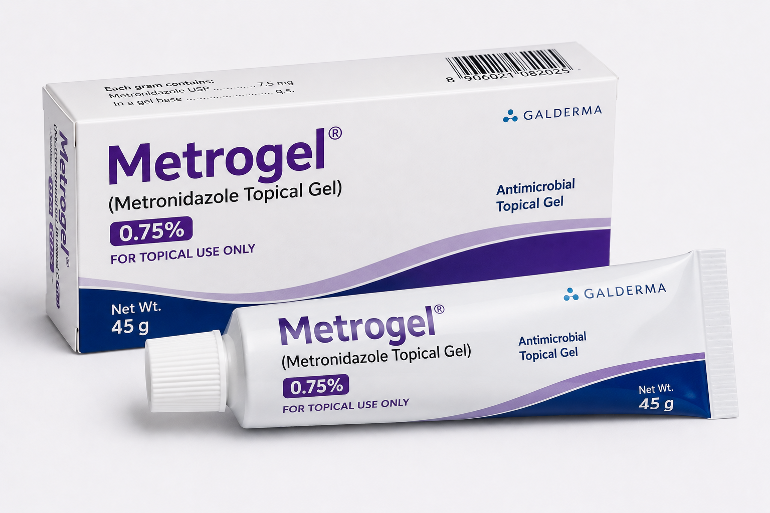 Metrogel (metronidazole topical gel) packaging